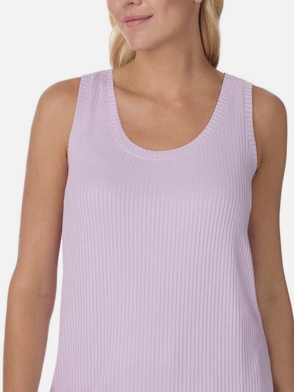Women's Lavender Ribbed Button-Front 3 Piece Lounge Set - Picture 5 of 6